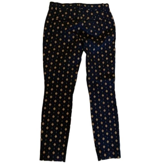 GAP Black & Gold Printed Skinny Jeans | Slim Fit Stretch Ankle Pants Size 2 - Picture 7 of 12